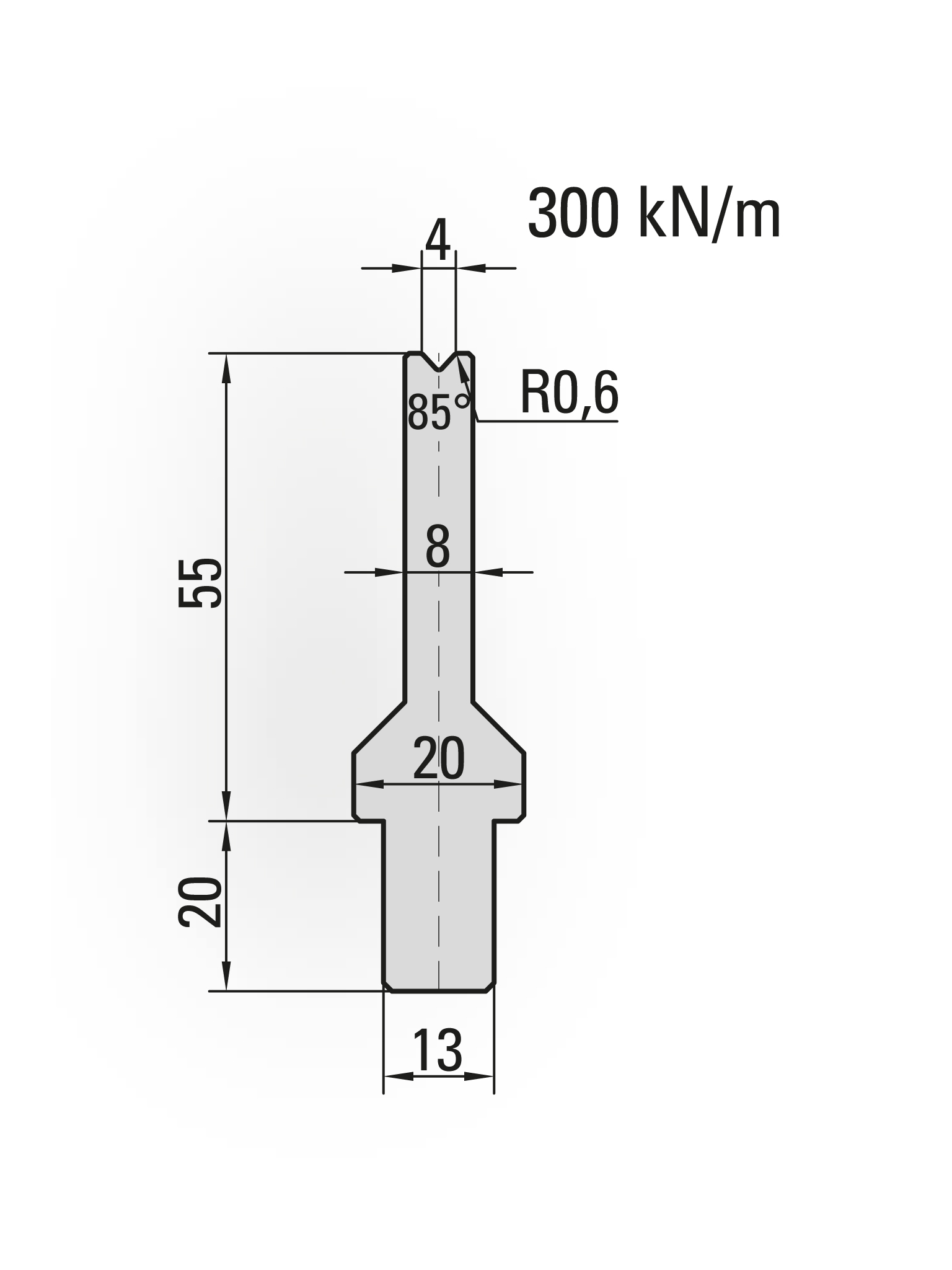 Bystronic Style Press Brake Lower Dies
