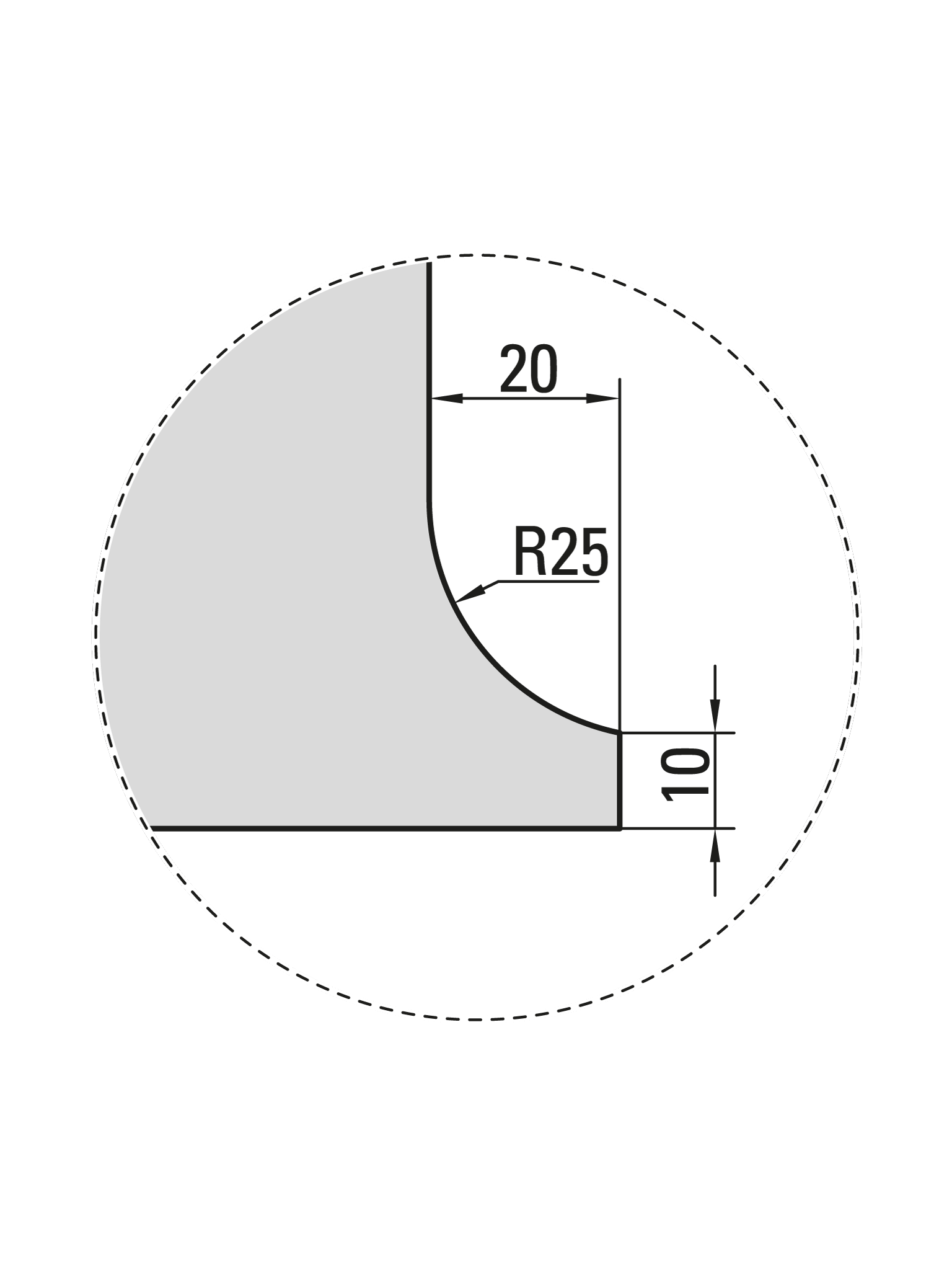 Standard press brake gooseneck punch
