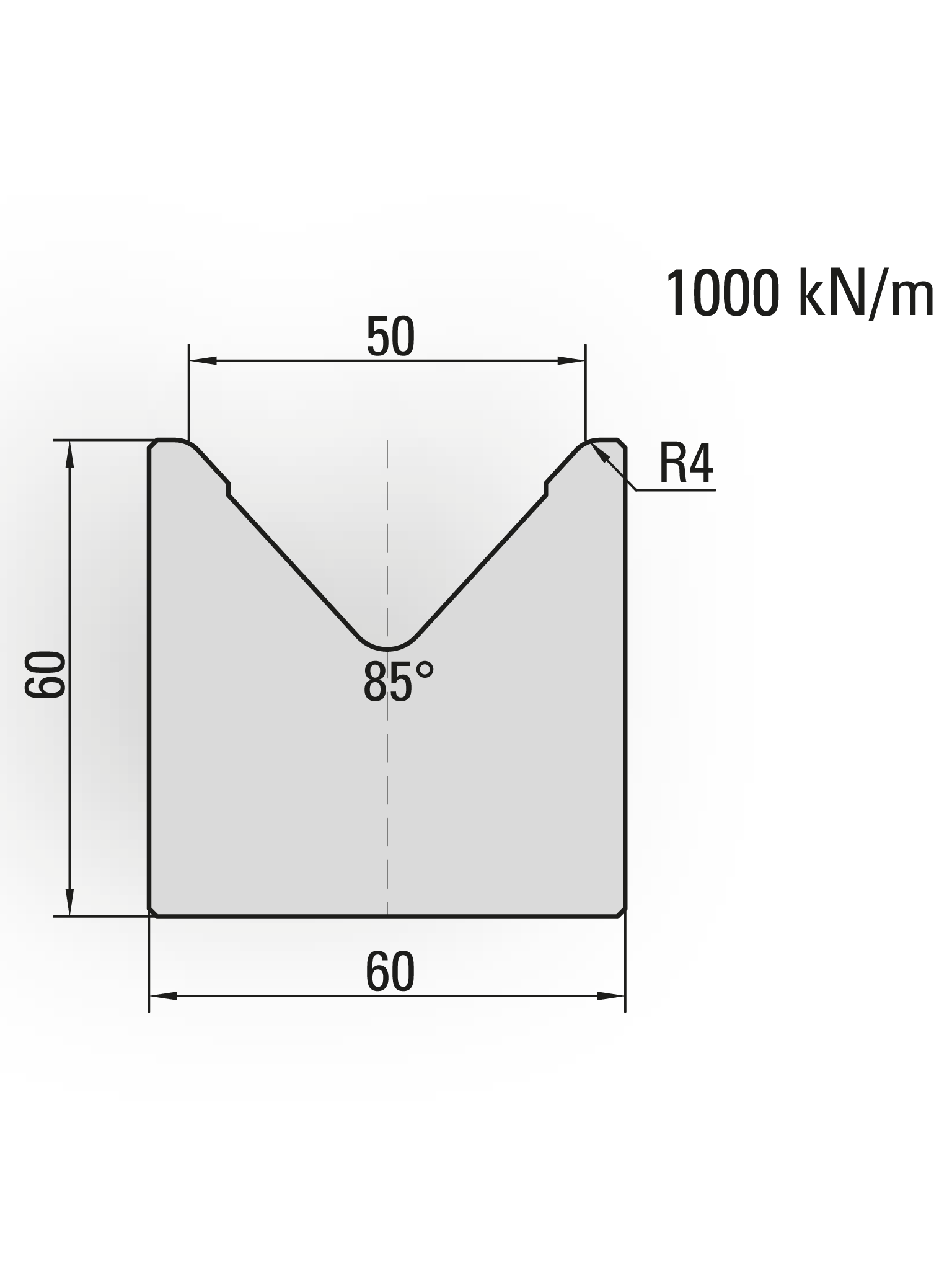 single V die